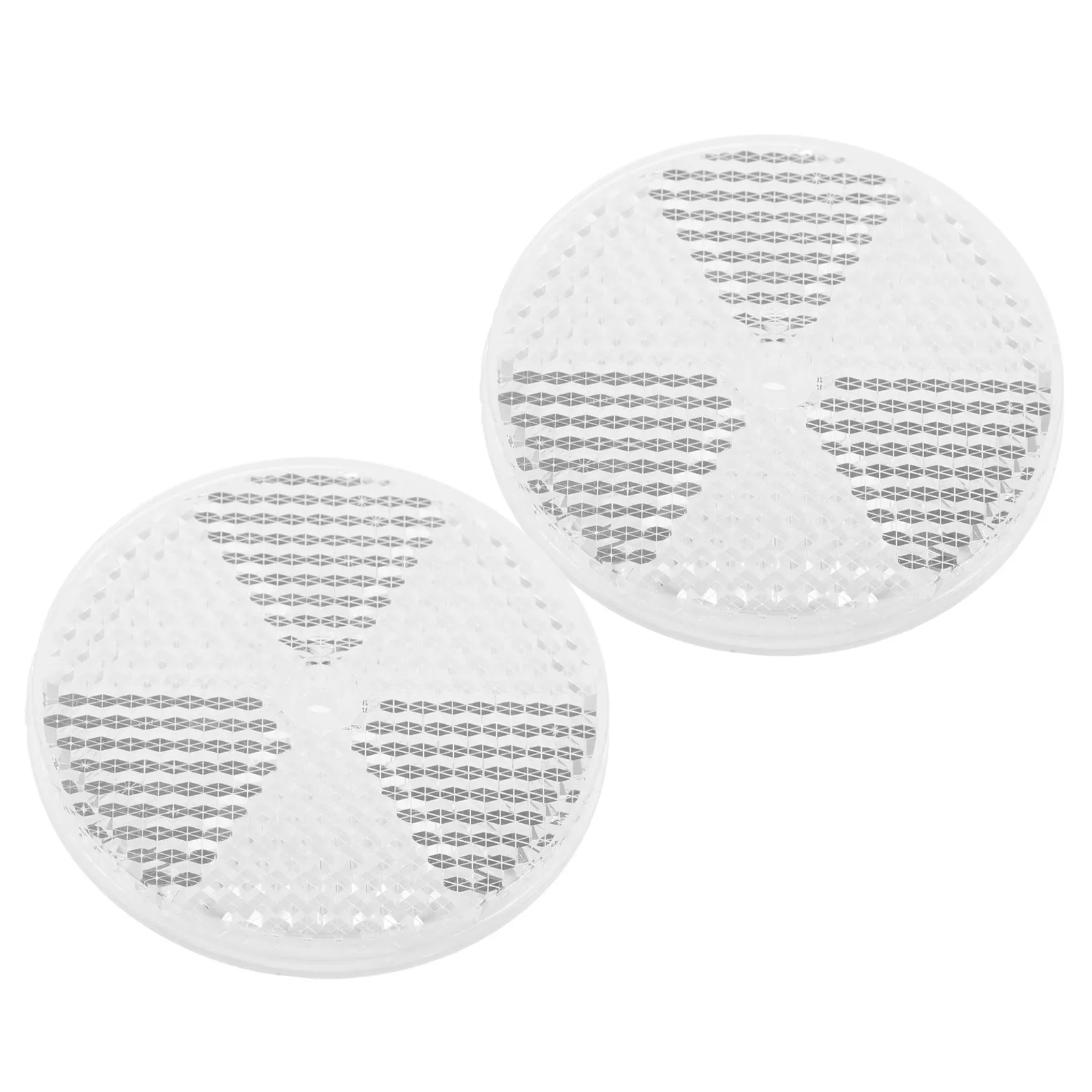 2Pcs Photoelectric Sensor Reflective Panel Retro Reflective Round Reflectors 3 Inch Honeycomb Grating Long Distance Detection