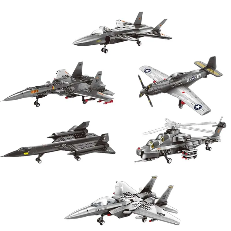 

Строительные блоки самолетов серии J-20 J-15 истребитель военные игрушки для мальчиков сборка игрушек