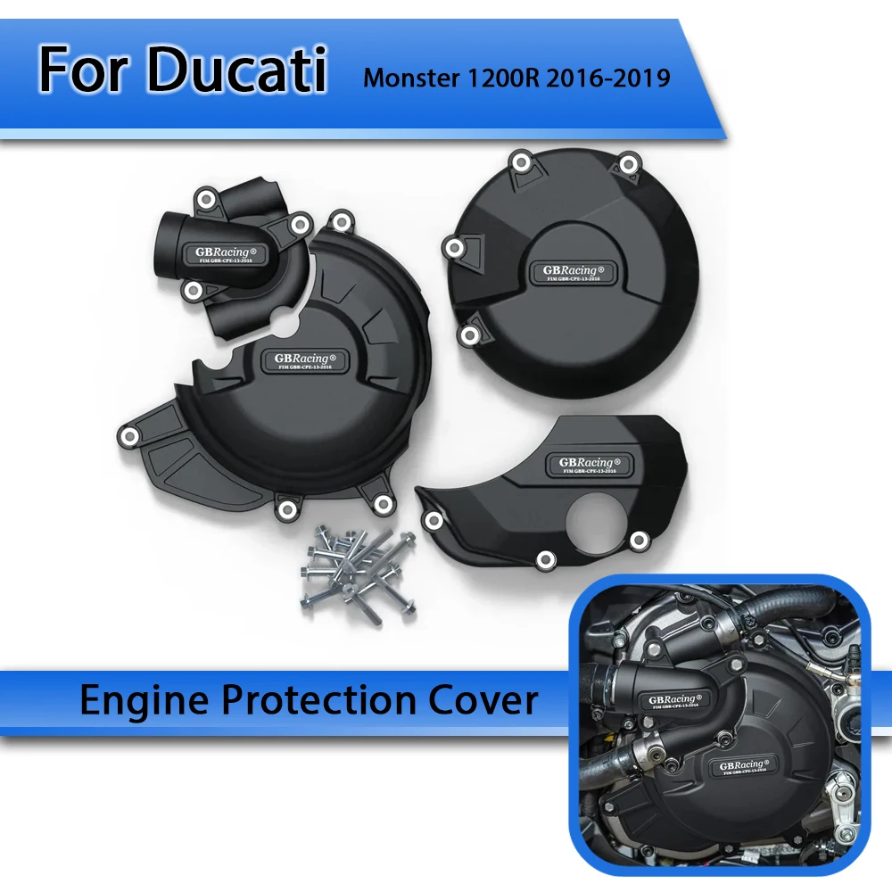 

For Ducati Monster 1200R 2016 2017 2018 2019 Engine Protection Cover GB Racing Engine Cover