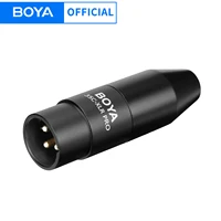 BOYA 35C-XLR Pro Adaptador TRS (hembra) a XLR (macho) de 3,5 mm con conversión de energía Adaptador de micrófono de función Adaptador Mini-Jack a XLR