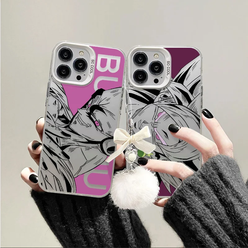 Anime Phone Case For Dragons Balls Son-Gokus iPhone 16 15 14 13 12 11 Pro Max X XR XSMAX 8 7 Plus Candy Matte Shockproof Back