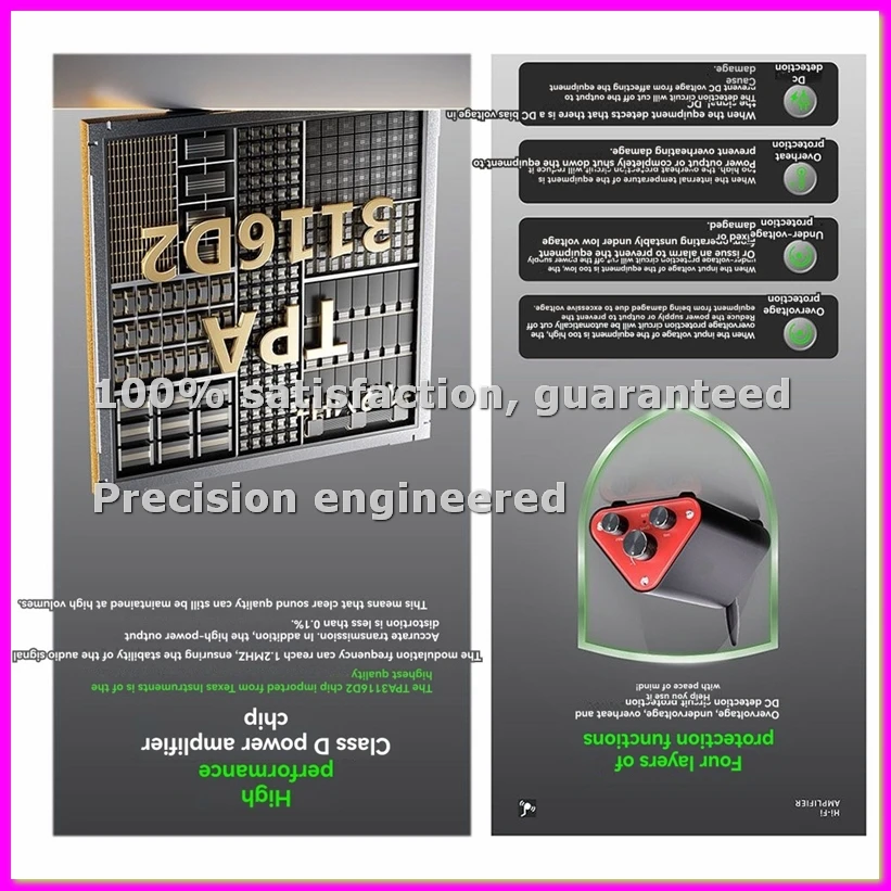 

Стереоусилитель 2-канальный Hi-Fi ресивер с высококачественным звуком, компактный дизайн, идеально подходит для домашних аудиосистем, вилка EU PLUG-ABVK