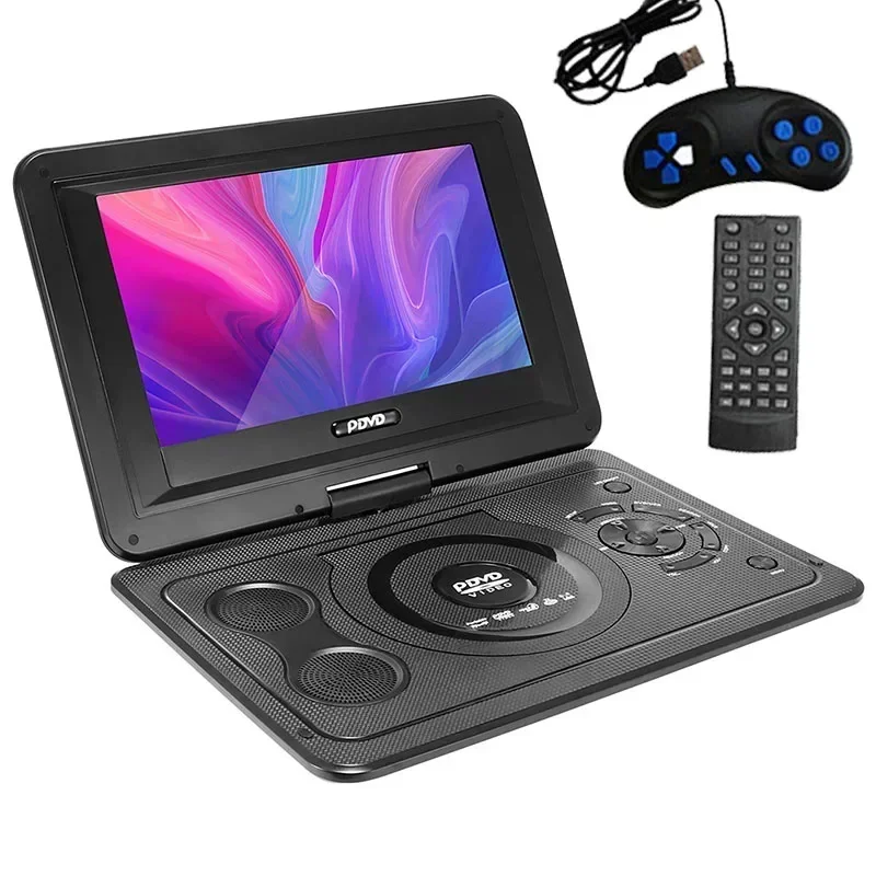 13.9 inches Portable DVD Player Region-free EVD Player USB Port 270 Degree Rotation Swivel Screen EVD Player Lecteur DVD