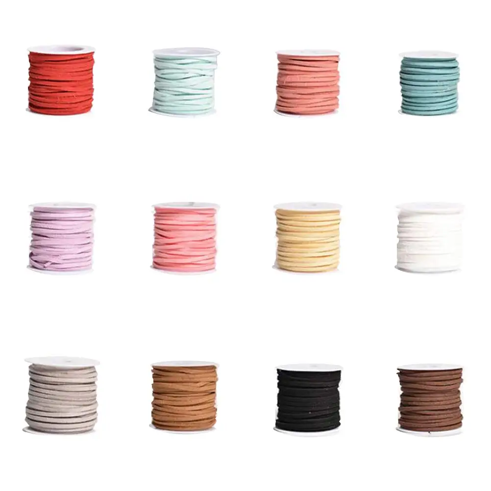 

4 Pcs Twine for Crafts Buckskin Rope Double Sided Strap Upholstery Thread Heavy Duty Ribbon