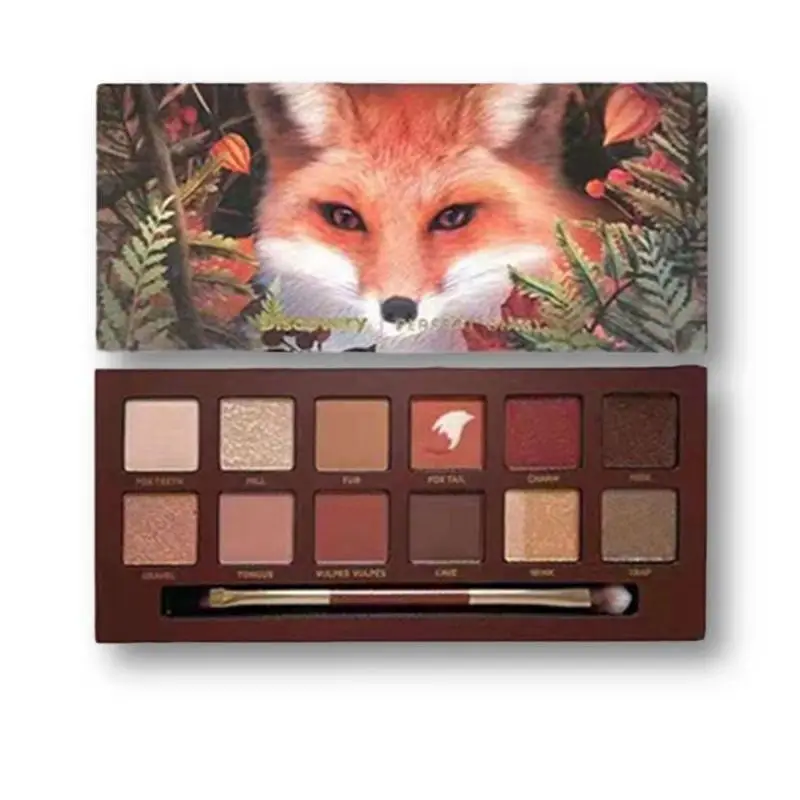 Twelve-color Perfect Diary Animal Eyeshadow Tray Earth Color Smoky Student Clearance Pearl Gold Brown Woman