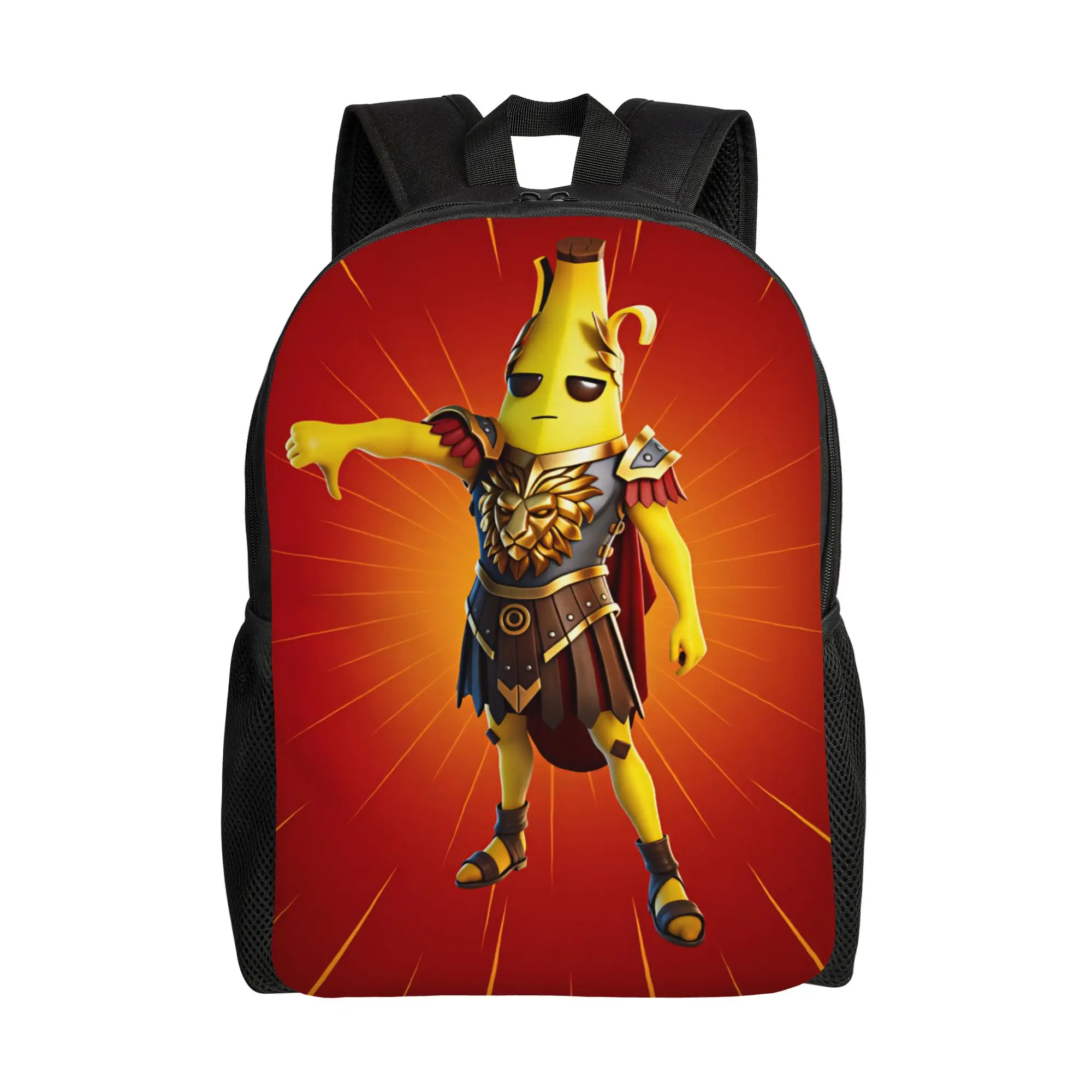 Peely Victory Royale Banana  Backpack  Travel Backpacks Boy Girl Kawaii School Bags Custom Durable Rucksack