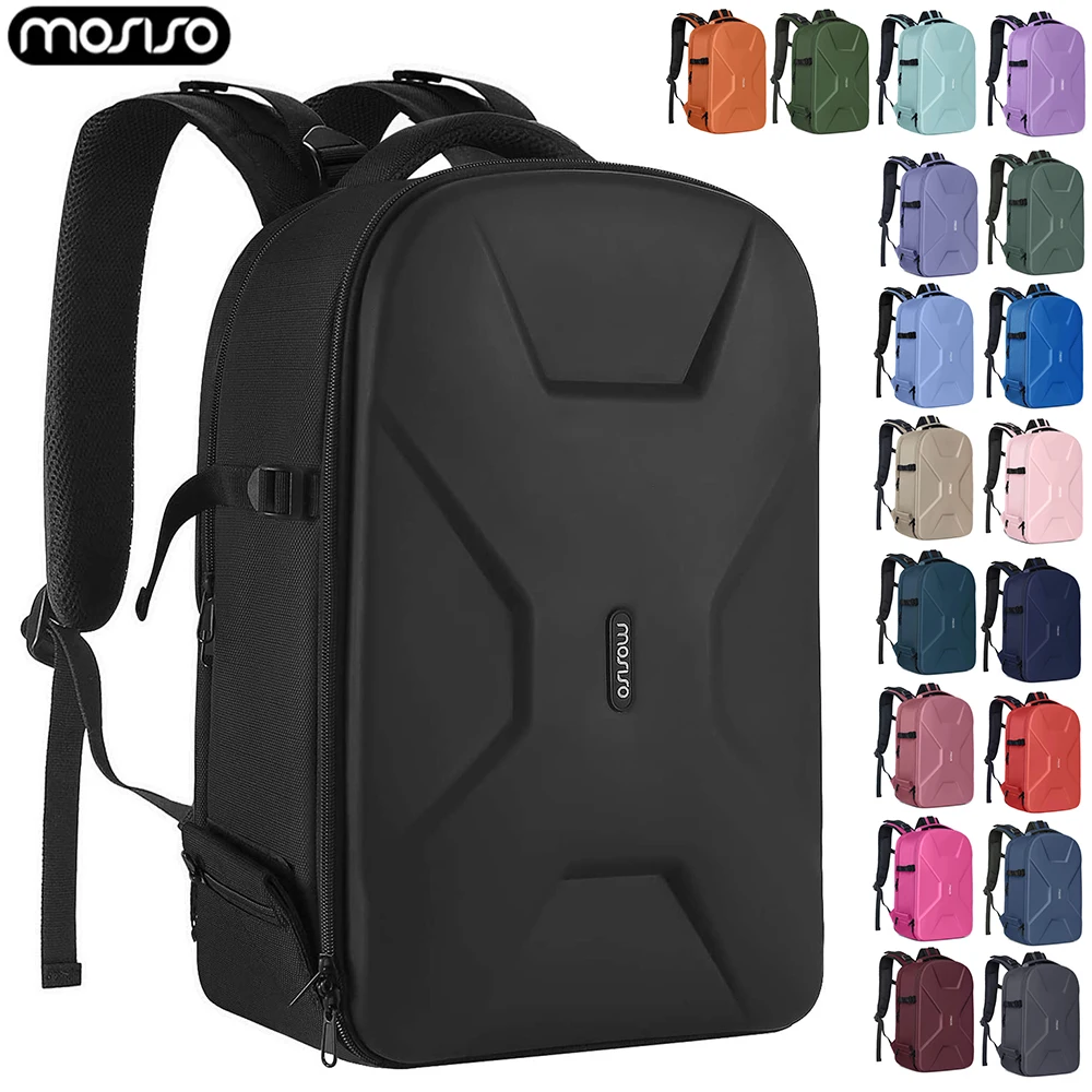 Mochila impermeable para cámara, mochila de viaje de 15-16 pulgadas, funda rígida para fotografía, bolsa para cámara DSLR/SLR para Nikon, Canon y Sony