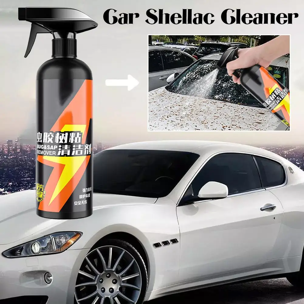 500ml Car Paint Bird Poop Mosquito Cleaner Powerful Spot Stain Remover Gum Sticky Bug Cleaning Tree Sticky Cleaner Q7w7