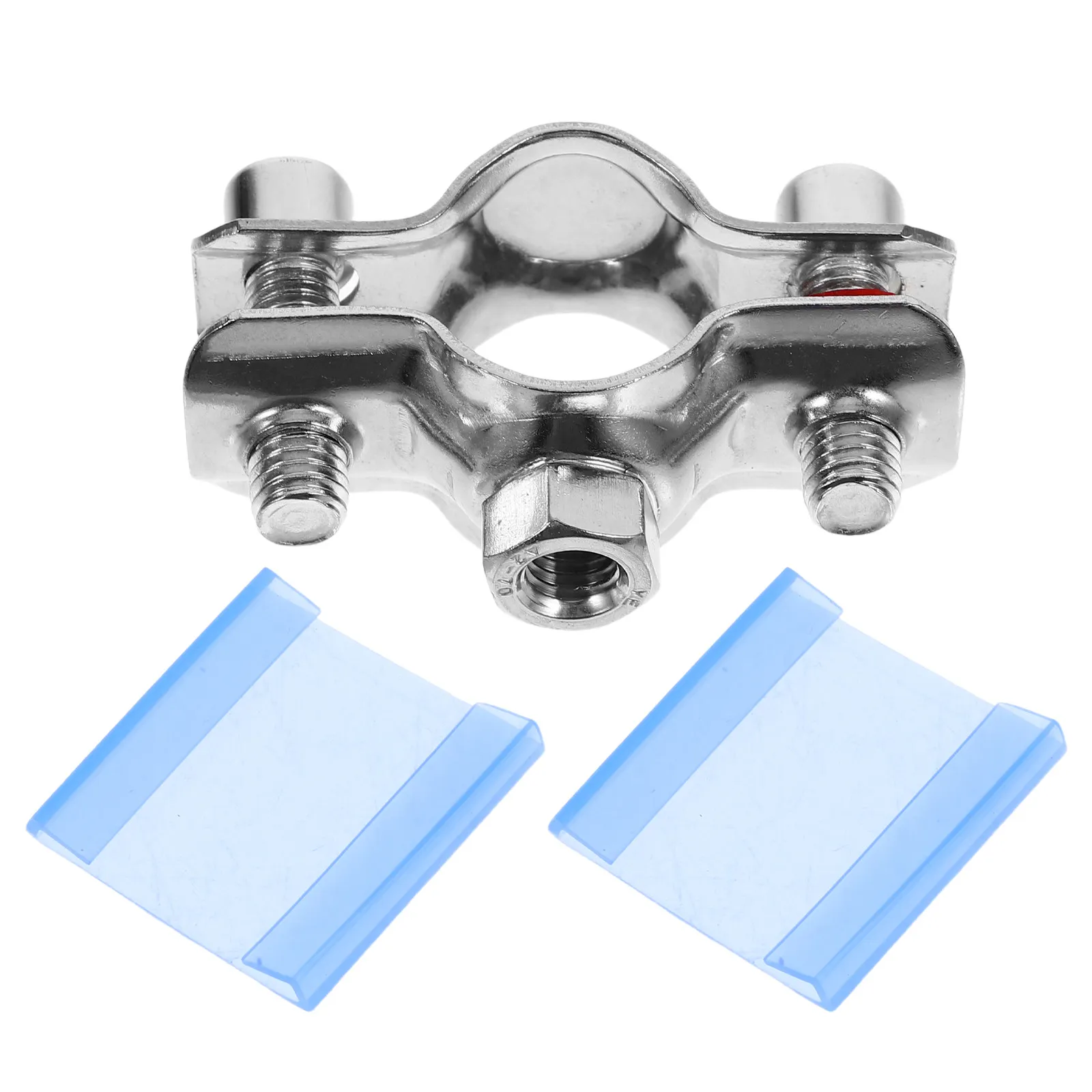 Office Chair Protector Kit M8 Tube Clamps Plastic Pad Support Enhances Durability Comfortable Stable Seating Easy Installation