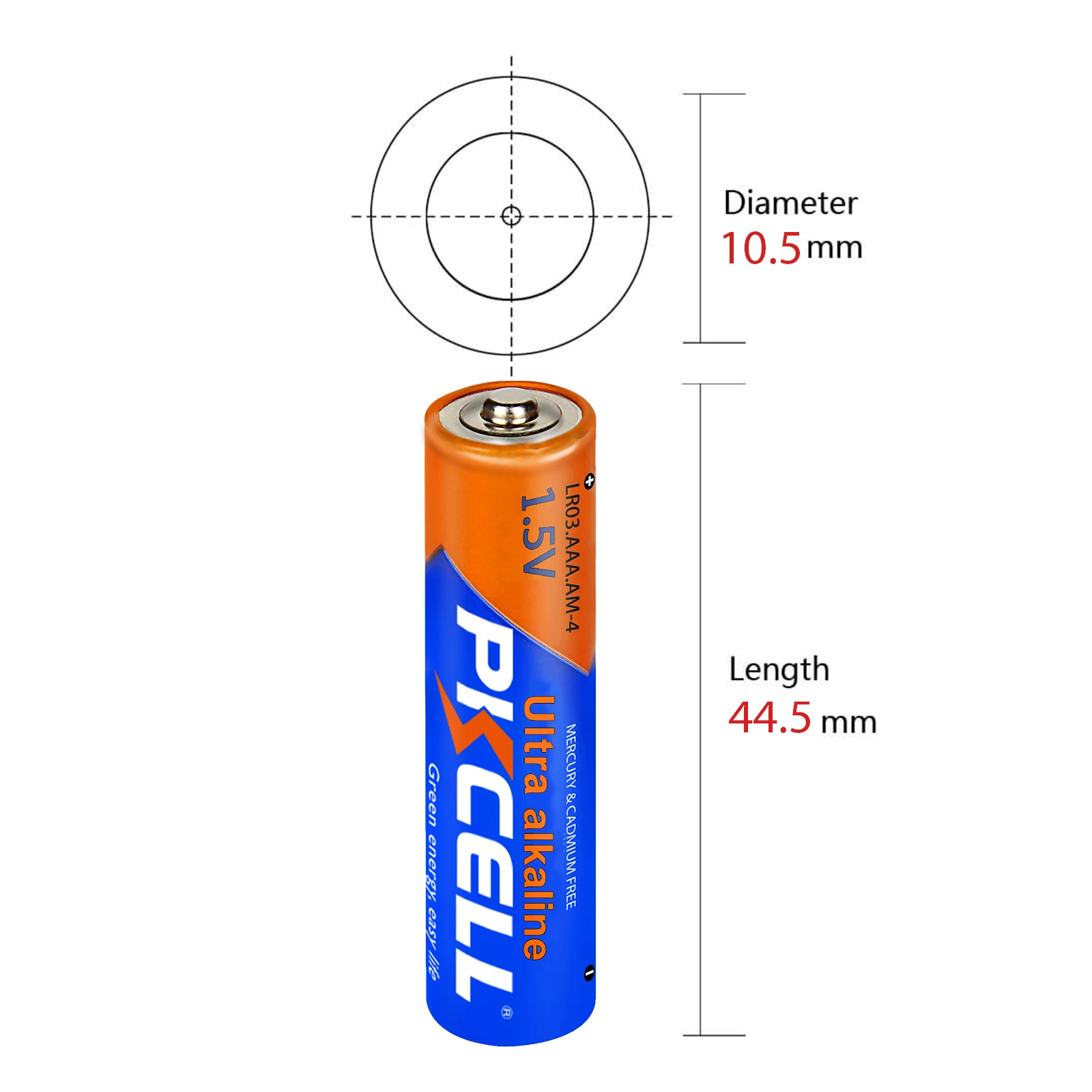 30PC PKCELL AAA 1.5V High-Performance Alkaline Battery LR03 E92 AM4 MN2400 MX2400 3A AAA Dry Batteries For sphygmomanometer toys