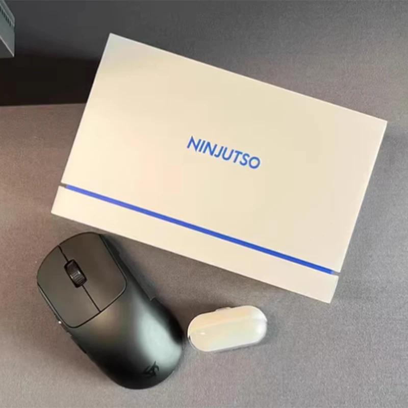 NINJUTSO TEN Air Wireless Gaming Mouse 2.4GHz/Wired Dual Mode 8K 8000Hz Lightweight FPS Gaming Office Desktop Laptop Mouse