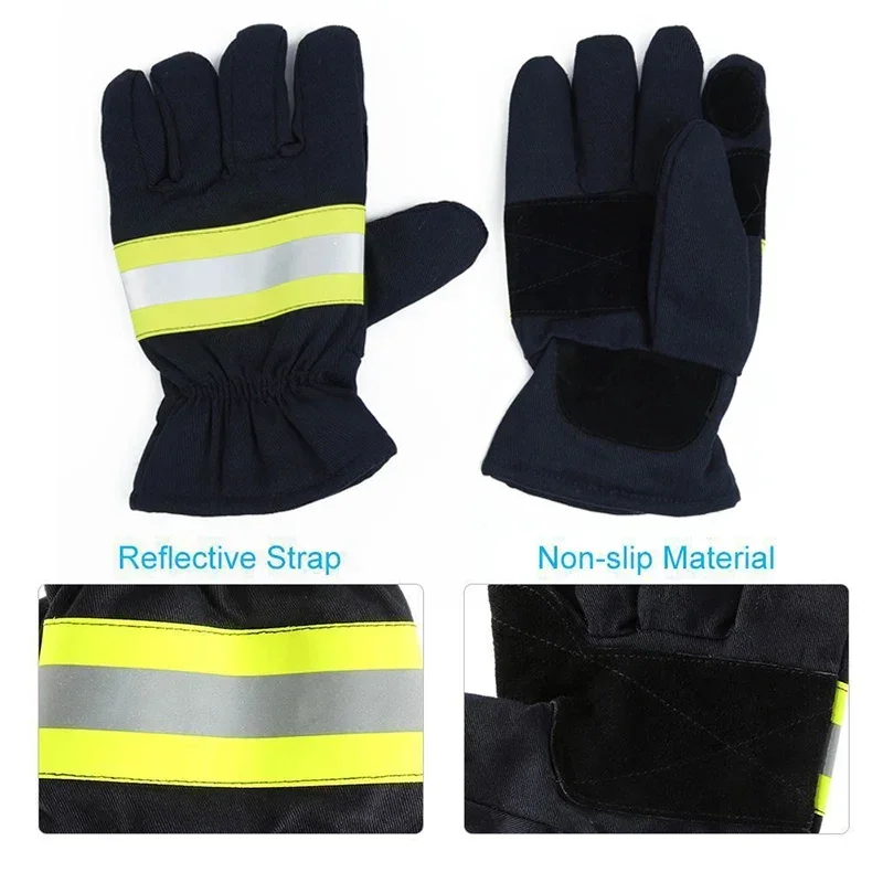 for Welding Fire Proof Flame-retardant Firefighting Gloves Waterproof Anti-fire Gloves High Quality Professional