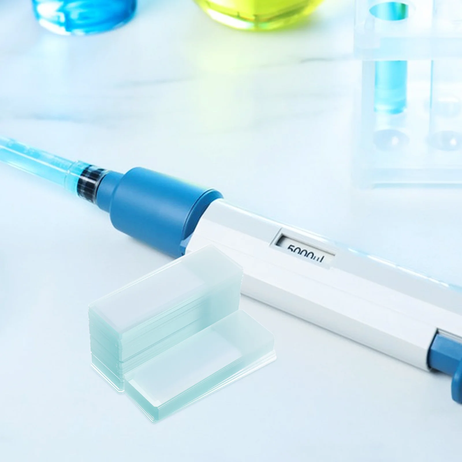 

50Pcs Coplin Staining Jar Plastic High Transparency 5 Slide Holder Capacity Laboratory Slide Storage for Microscope