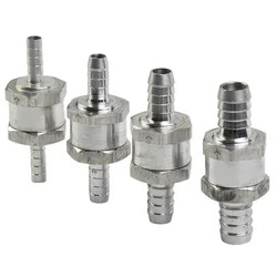 Non Return Valve One-Way Check Valve 6/8/10/12mm For Fuel Air Water Pipe Tube Hose Check Valve Aluminium Alloy