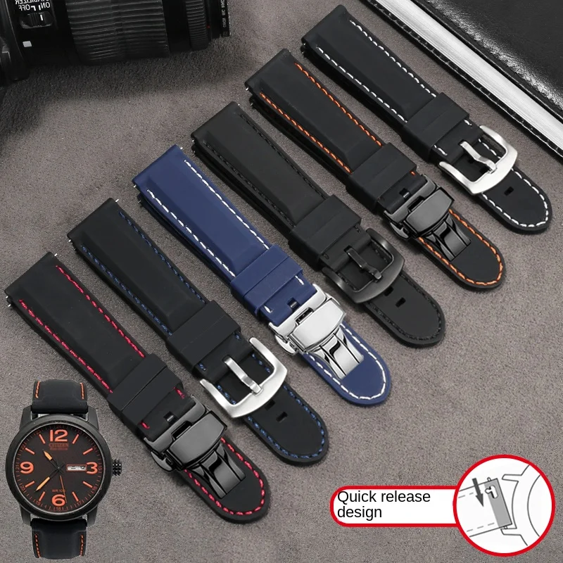 

Universal Various Brands Straight Joint Silicone Watch Strap 18/19/20/21/22/23/24mm