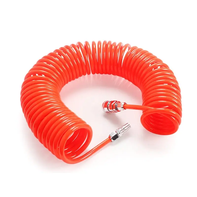 

Best-PU Air Hose Repairable With Plug Kit, High-Quality PU Spring Tubes For Tools, High-Voltage Spirals, Home Use