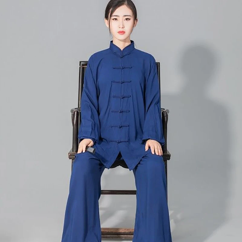 Chinese Tai Chi Uniform Cotton Wushu Kung Fu Clothing Kids Adults Martial Arts Wing Chun Suit Taichi Performance Tang Suit Taiji view 5