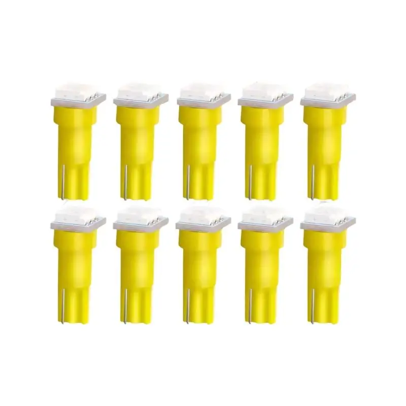 31BC 100 Pack Motorcycle LED Instrument Bulbs 12V 5050 Dashboard Lights Plug-In Gauge Lamps for Repair