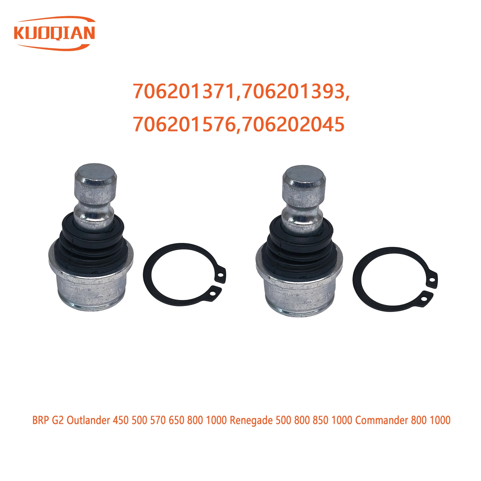 

Комплект шаровых опор 706201371, 706201393, 706201576, 706202045 для BRP G2 Outlander 450 500 570 650 800 1000 Renegade 500 800 850 1000