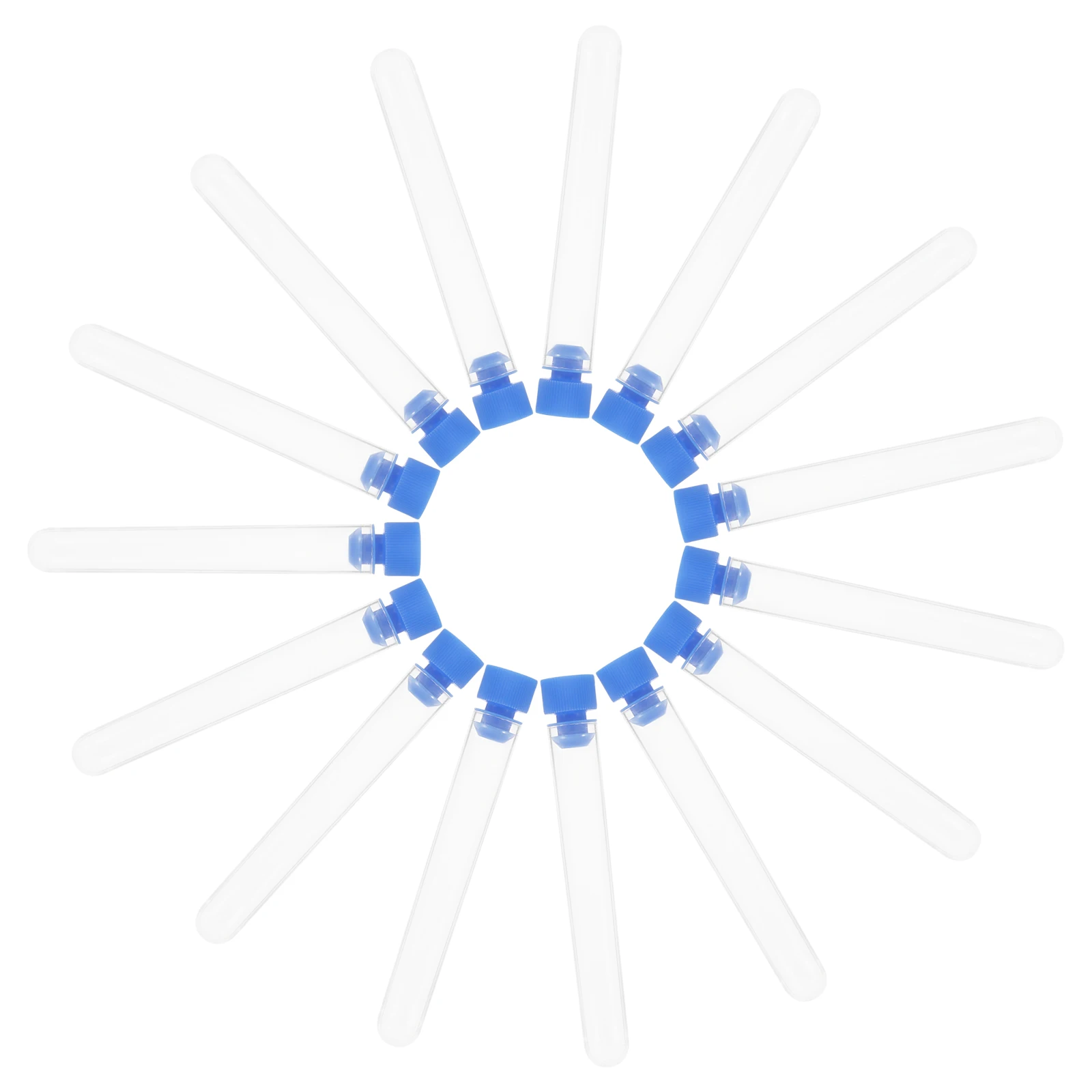 

50pcs Laboratory Test Tubes Clear Plastic Vials For Scientific Experiments Sample Storage Bead Propagation Plants Liquids