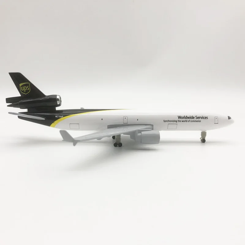 NEW 20cm Alloy Metal Air UPS Airlines MD MD-11 Diecast Airplane Model Plane Model Aircraft With Wheels Landing Gears Aeroplane