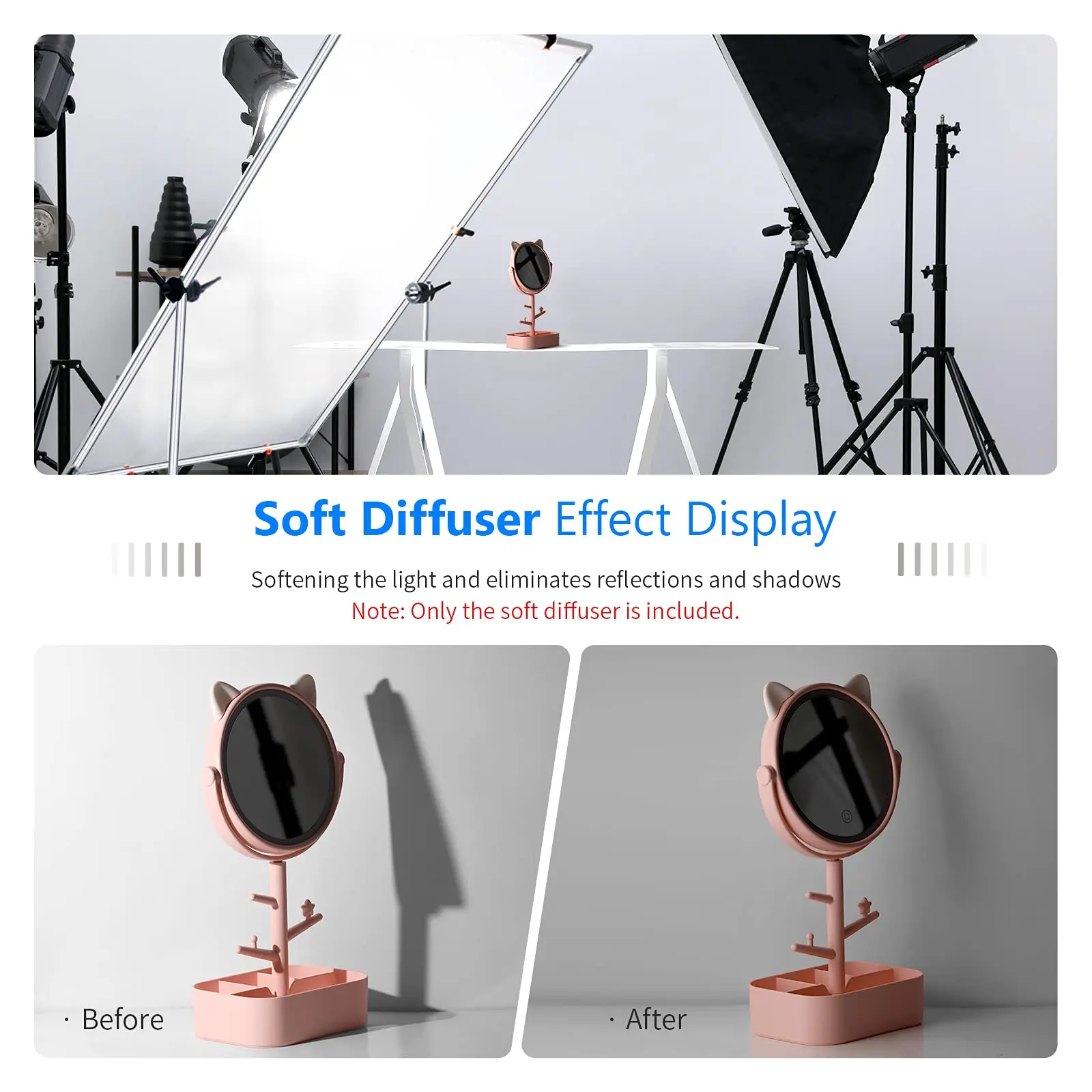 Neewer 1 jard poliestrowej białej bezszwowej tkaniny dyfuzyjnej do fotografii Softbox Light Tent i modfikatora światła oświetleniowego — zdjęcie produktu 2