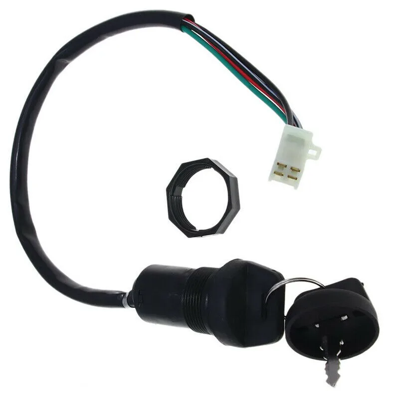 Llave de encendido Universal para coche, cables de interruptor de encendido para motocicleta, llave de bloqueo para ATV, Kart, Scooter,