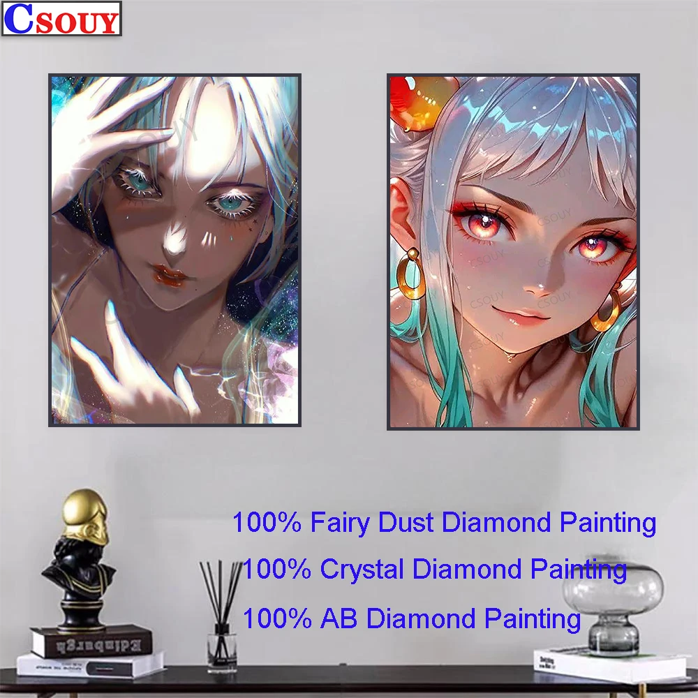 

100% Fairy Dust Diy Diamond Painting Cross Stitch Kit Cartoon Beauty 5D Embroidery Square Mosaic Home Decor Needlework Crystal