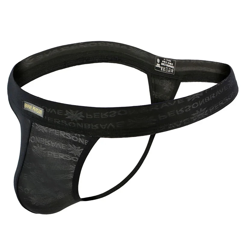 1pcs Men's Underwear Sexy Lace Transparent Personal Briefs Bikini G-string Thong Jocks Tanga Underwear Shorts T-back Thongs