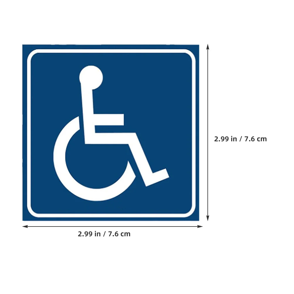 4Pcs Waterproof Wheelchair Accessible Pathway Stickers Self Adhesive Ideal for Indoor Outdoor Handicap