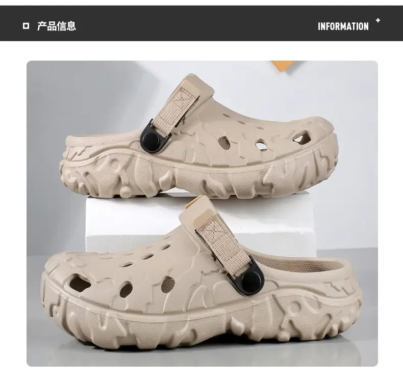 2026 Günstige EVA Herren-Clogs Leichte Großhandels-Plastik-Clogs für Herren Strand- und Arbeitssandalen mit Herren-Clogs & Pantoletten – Detail 5