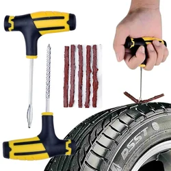 Car Tire Repair Kit Puncture Plug Tools Tyre Puncture Emergency for Tire Strips Stirring Glue Repair Tool Kit Car Accessories