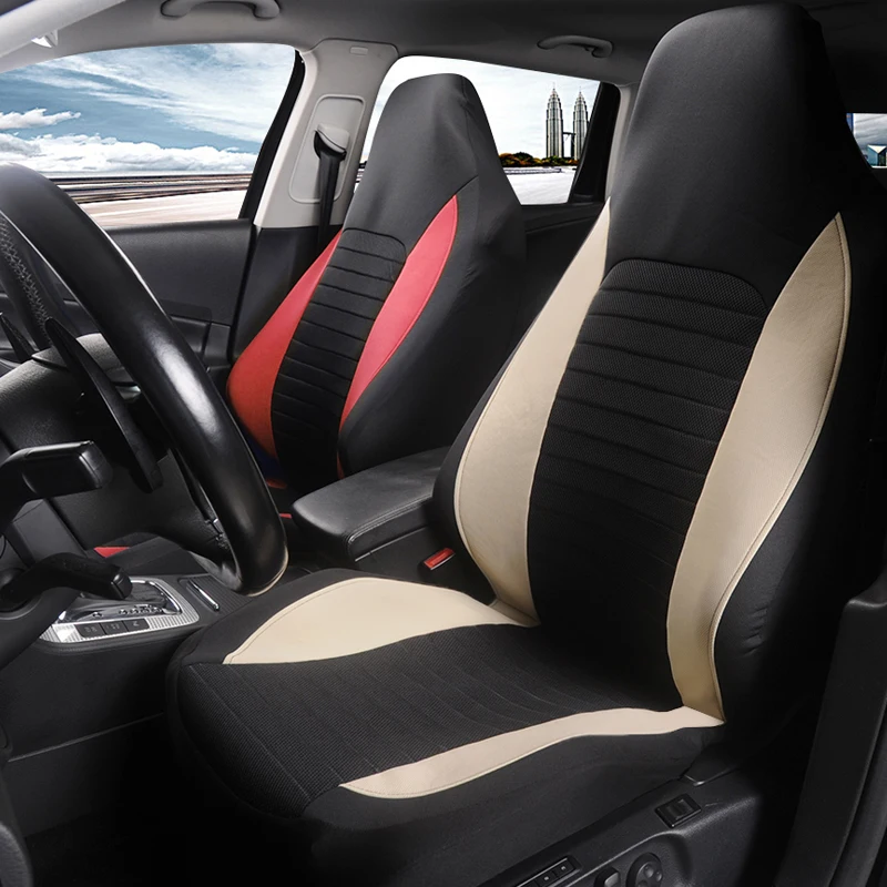 AUTOYOUTH 2 PCS Auto Sitzbezüge Atmungsaktiv Vorne Auto Sitz Abdeckung, auto Eimer Sitze Protector Covers Universal Für SUV Limousine – Detail 1