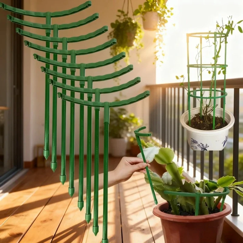 Plastic Plant Support Pile Frame Greenhouse Arrangement Semicircle Fixed Rod Indoor Flower Plant Vine Climbing Bracket