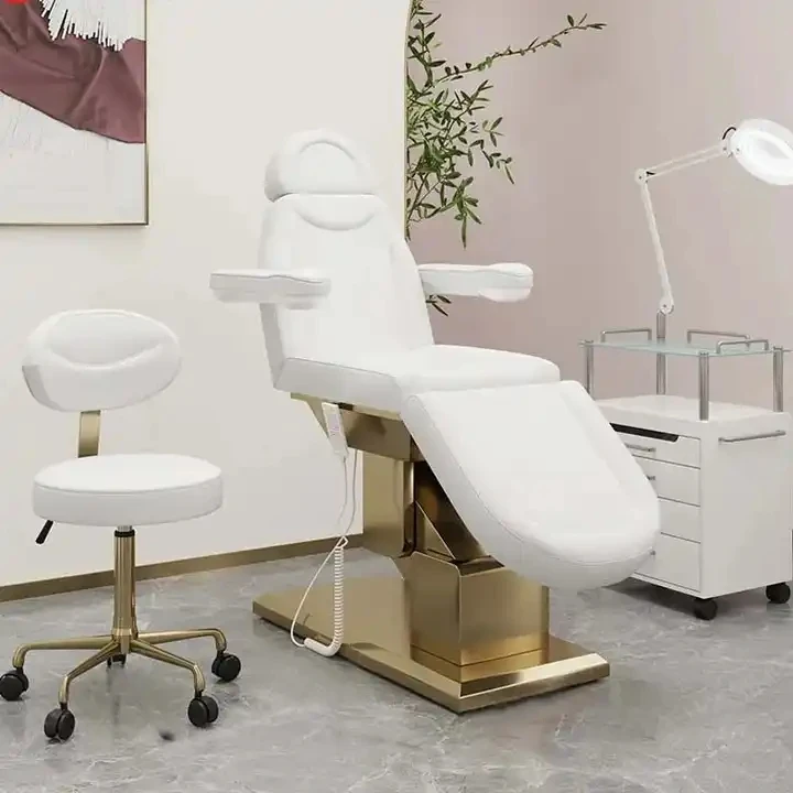 Electric 4 Motor Aesthetic Reclining Medical Chair Spa Massage Table Cosmetic Facial Beauty Bed