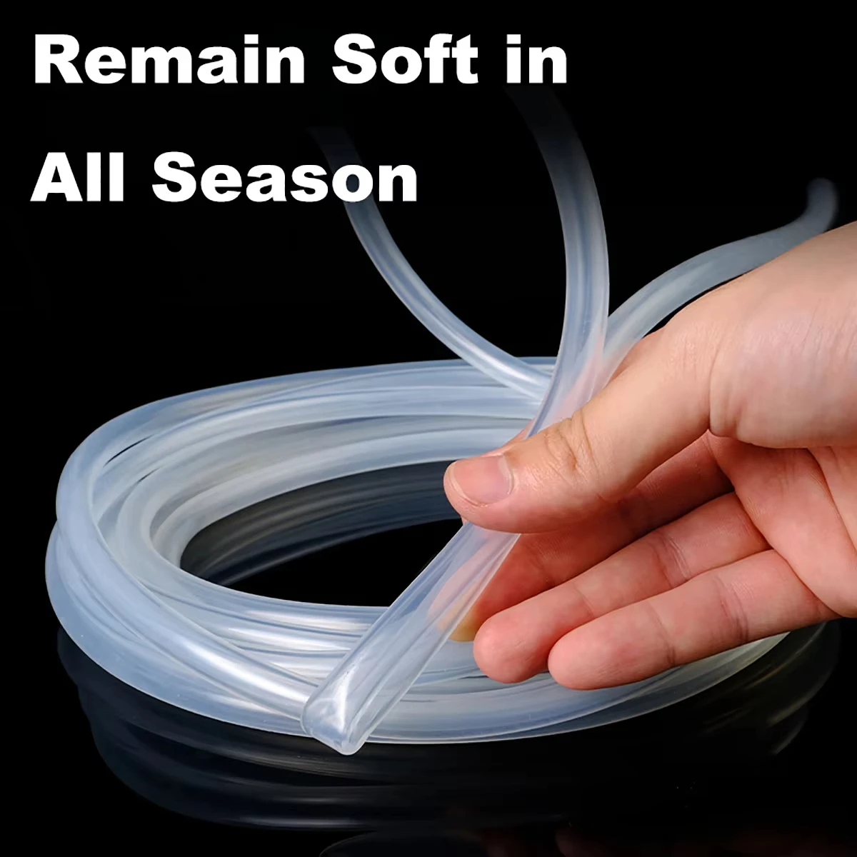 1/5 Meter Food Grade Flexible Nontoxic Silicone Tube ID 2 2.5 3 4 5 6 7 8 9 10 12mm~50mm Clear Transparent Silicone Rubber Hose