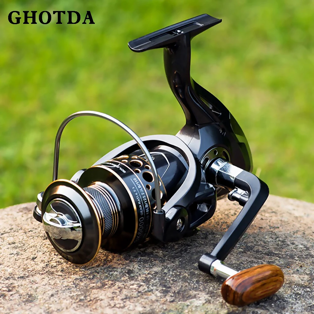 GOOD QUALITY Lightweight Spinning Reels 2000-7000 5.2:1/4.7:1 Rigidity Saltwater Reel Fishing Tackle for Trout Peche Bass Coil