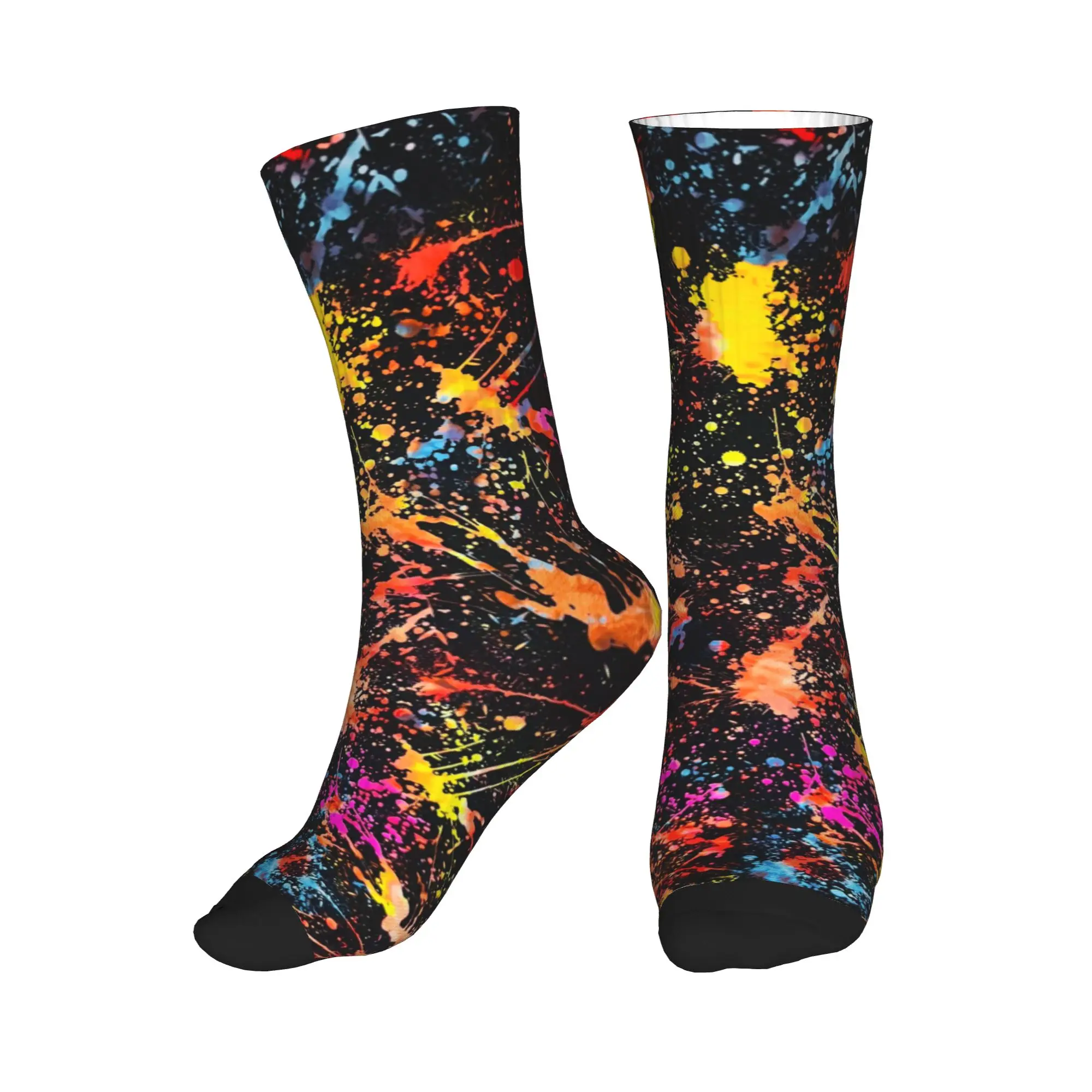 

Colorful Camouflage Men's Crew Socks Unisex Cool 3D Print Abstract Street Graffiti Art Dress Socks