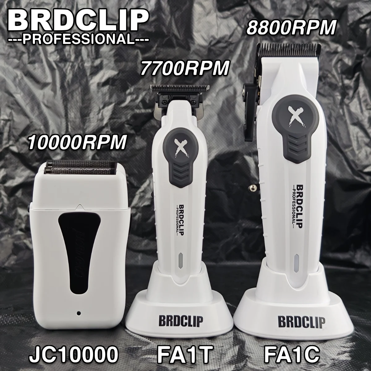 Electric Hair Clipper Hair Trimmer BRDCLIP FA1C FA1T JC10000 Electric Shaver with Base DLC Blade Barber Shop Salon Hair Machine