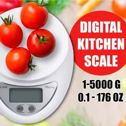 Digital Scale 5KG Electronic Mini Pocket Scale 1g 0.1g Precision Steelyard for Kitchen Food Balance Scales Kitchen Accessories