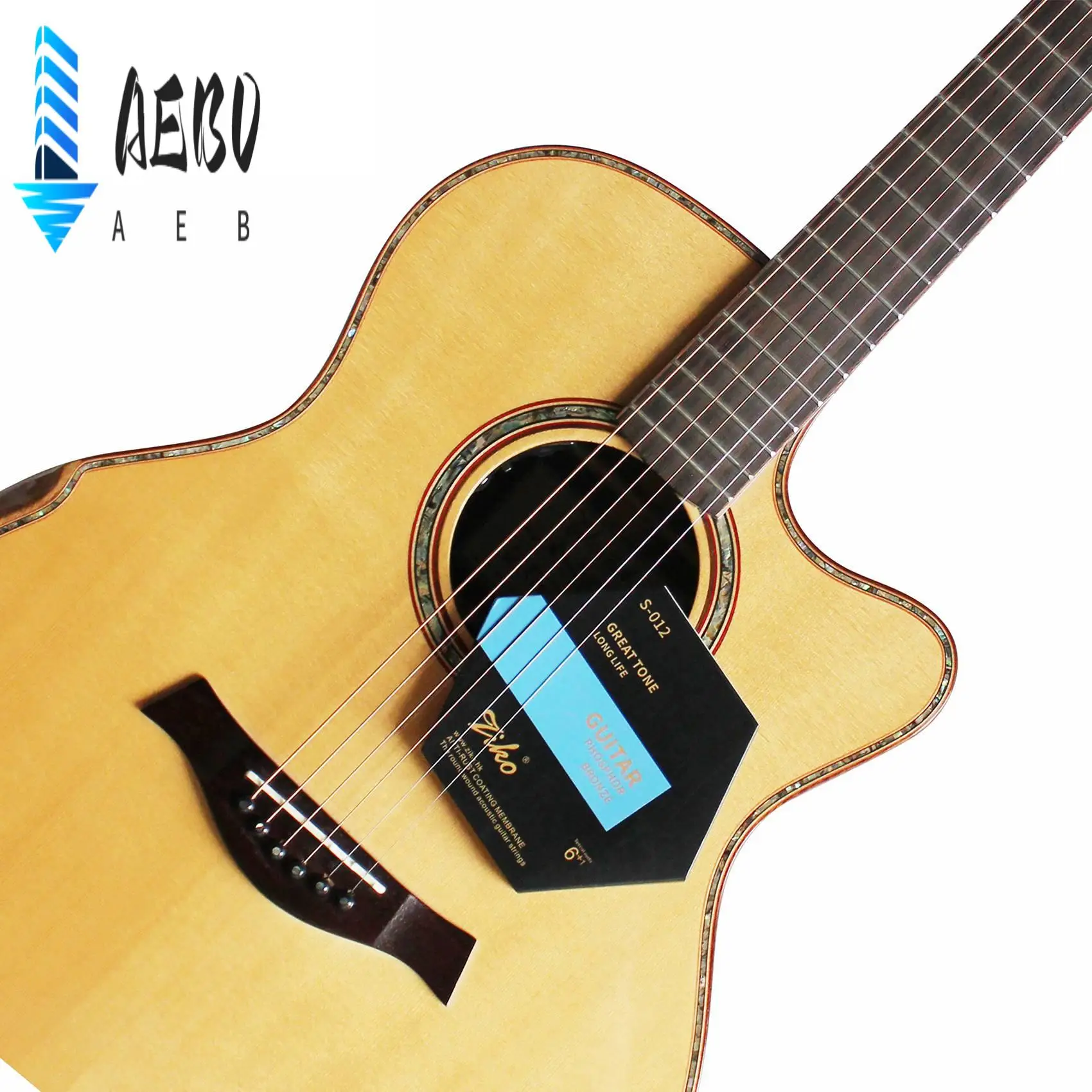 

AEB0-Ziko S-012 Струны для акустической гитары, никелированные углеродистые стальные гитарные струны с шестиугольным покрытием из сплава, фосфорная бронза, 6 шт.