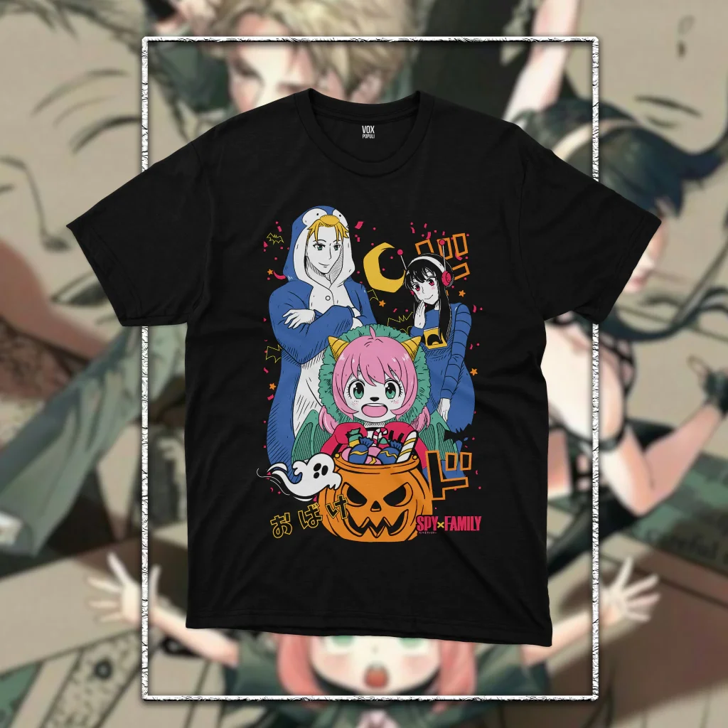 SPY HALLOWEEN unisex Anime cotton shirt outdoor recreation tee