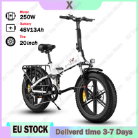E-bike ENGWE X  250W Brushless Motor 48V13AH Lithium Battery Folding Snow Electric Bike 20 Inch Fat Tire Aldult Electric Bicycle