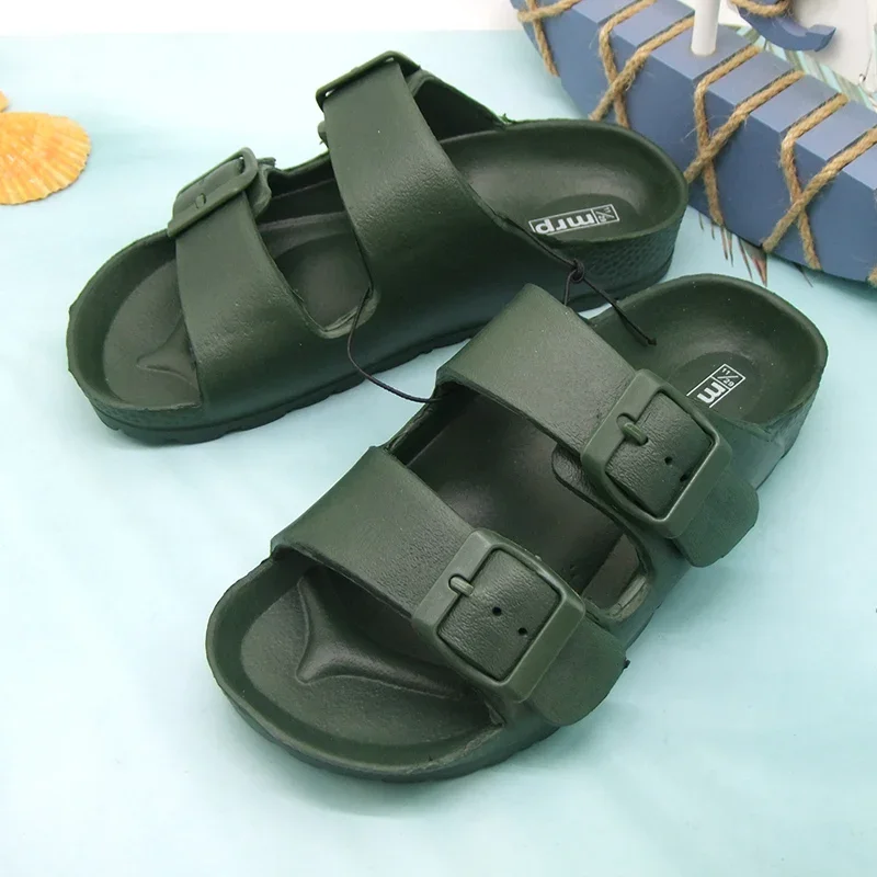 Sandały dziecięce chłopcy dziewczynki buty na plażę miękkie lekkie z wystającym palcem na świeżym powietrzu dziecięce Sandasl dla dzieci buty letnie