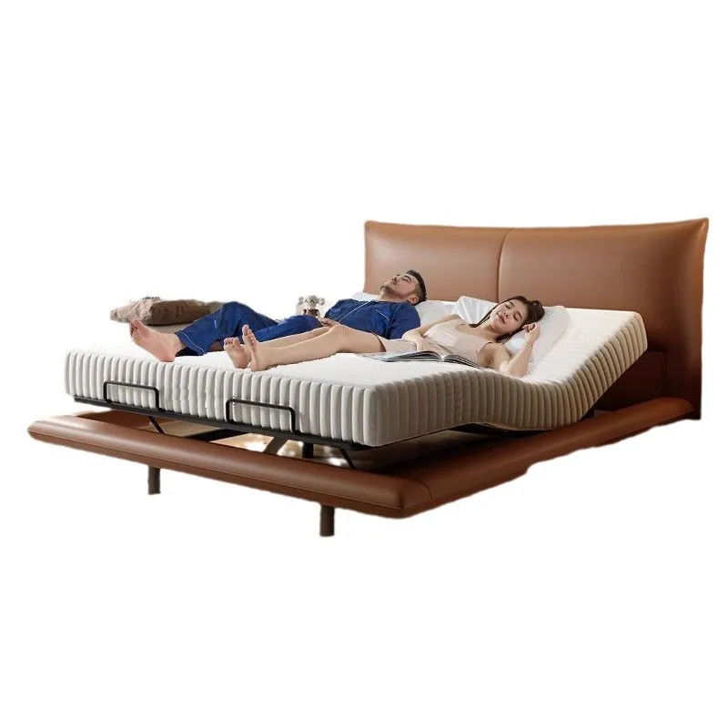 

Italian minimalist intelligent lifting multi-functional master large bed modern simple double wedding bed