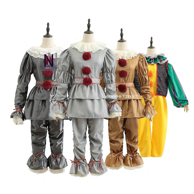 

New Halloween Pennywise Clown Cosplay Costume for Adults - Suitable for Carnival Parties, Stage Performances