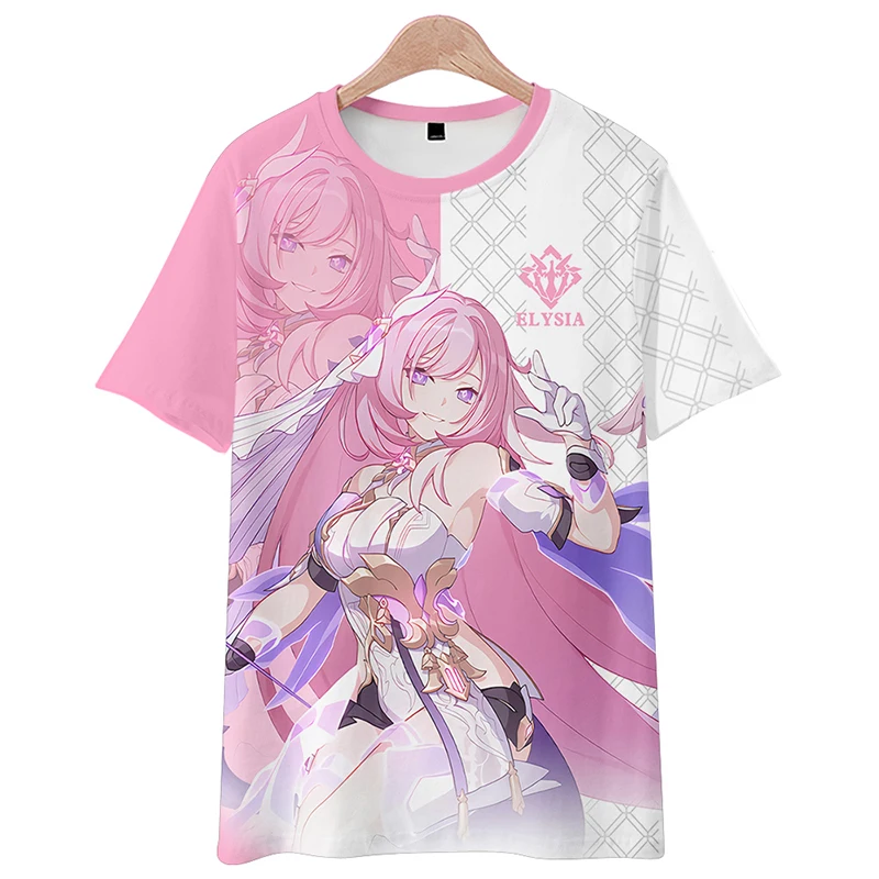 2026 Collapsed Three Alicia Clothes Short sleeved T-shirt Top Painful Clothes cos Anime Surrounding anime Impression Loose