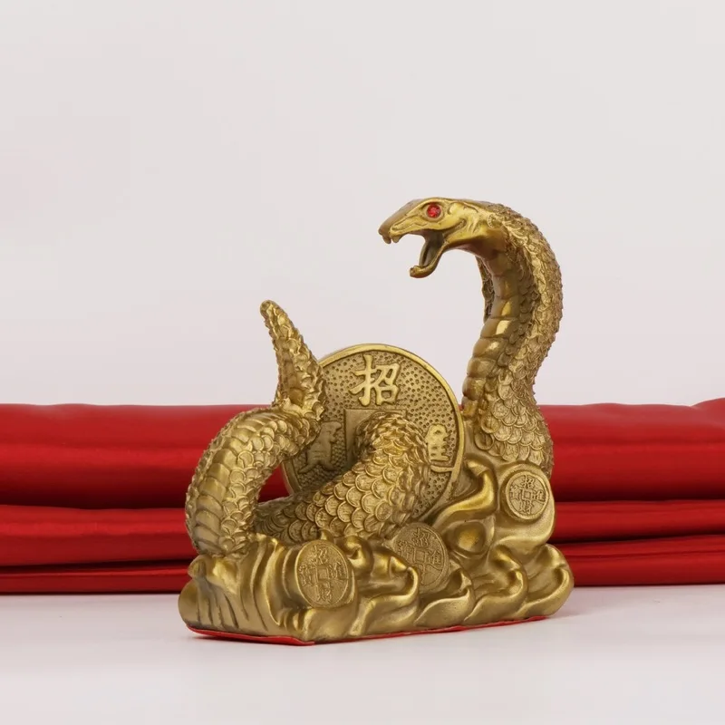 , Of The Chinese Zodiac, Money , Copper Ornament For Home And Office, Auspicious Snake