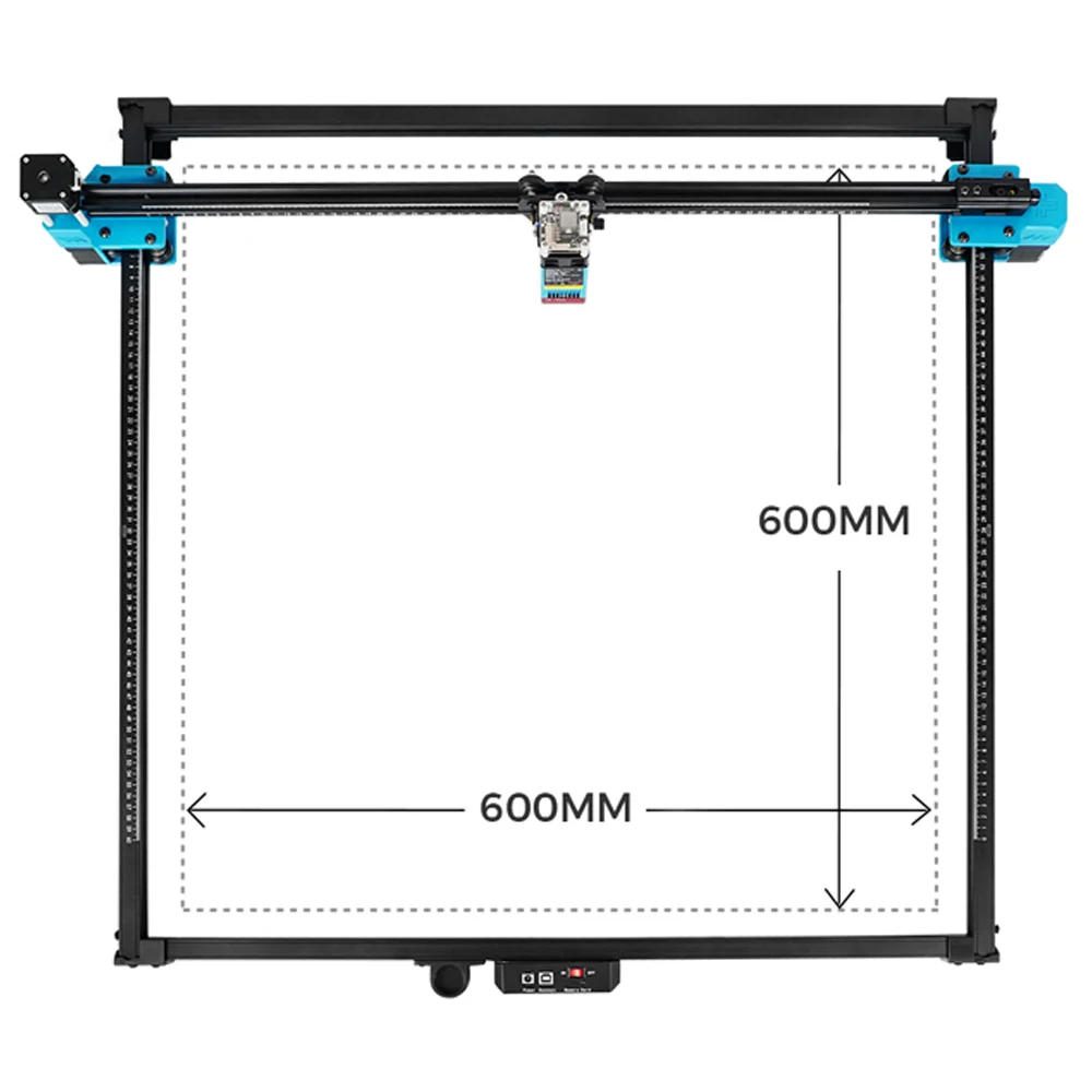 TwoTrees 600x600mm CNC Lasergraveerder 40 W/80 W TTS Met Scherm Glas Metaal Laser graveermachine Hout Leer Snijmachine