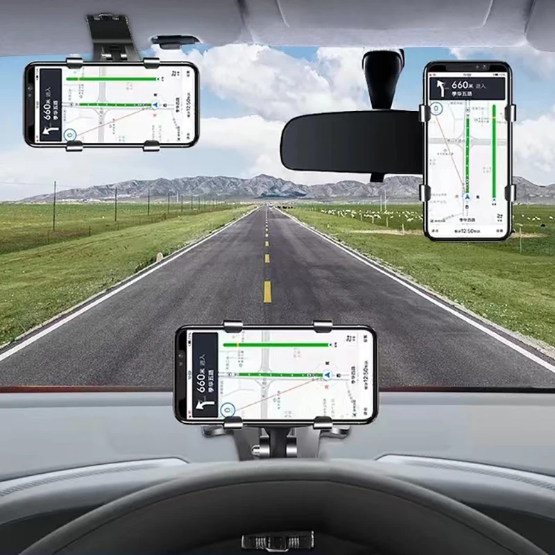 

Upgraded Horizontal & Vertical Phone Mount, Reliable Car Dashboard Holder